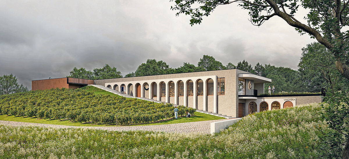 Pivnica Čebovce - nová architektonická dominanta obce.