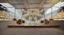 Zatvorené krídla oltára v košickom Dóme sv....