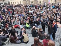 protest česko, motoristi Praha