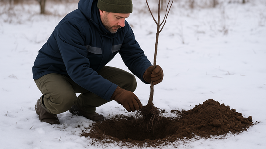výsadba, sadenie, ovocný strom, ovocný...