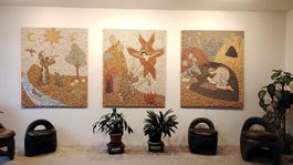 mozaiky, kaplnka, kláštor, Kremnické Bane