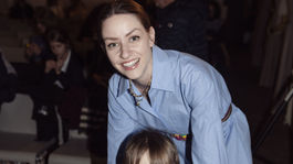 Barbara Jagušák so svojou ratolesťou.