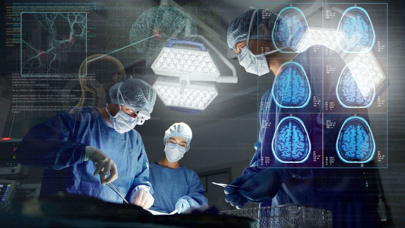 chirurgia, operácia mozgu, operačná sála