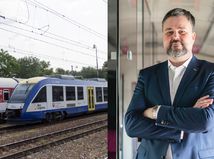 koláž Peter Helexa a vlak