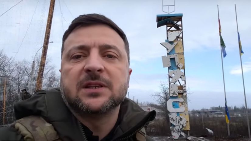 Ukrajinský prezident Volodymyr Zelenskyj v...