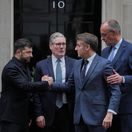 Volodymyr Zelenskyj, Emmanuel Macron, Friedrich Merz, Keir Starmer