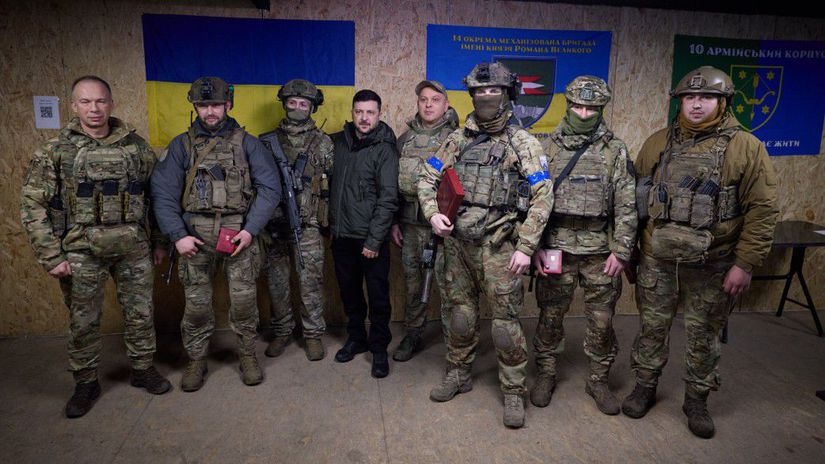 Ukrajinský prezident Volodymyr Zelenskyj a...