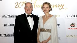 Knieža Albert II. a jeho manželka, kňažná...