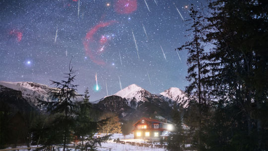 Meteorický roj nad Belianskymi Tatrami. Astronomickou snímkou dňa NASA je fotografia Slováka T. Slovinského