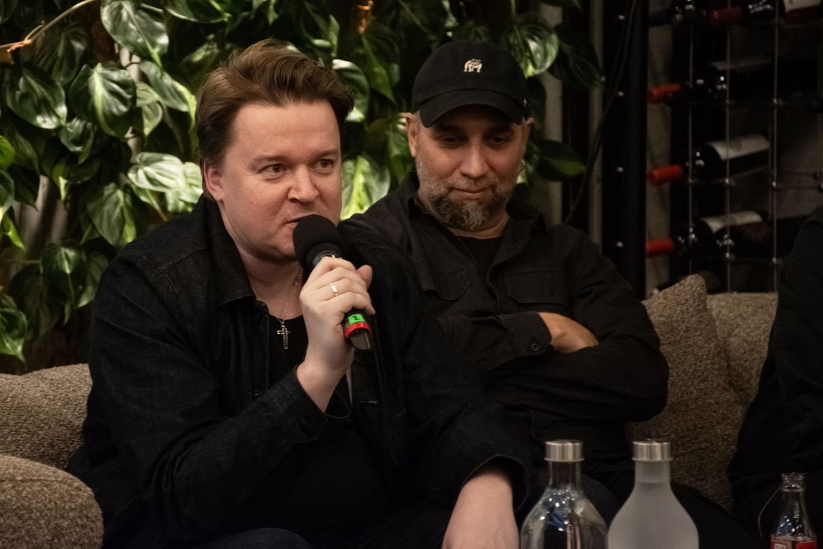 Petr Kolečko (vľavo) a režisér Jonáš Karásek