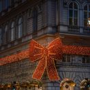 Viedeň, mašľa, ozdoba, Vianoce, Rakúsko, cestovanie