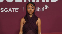 Herečka Skai Jackson na premiére filmu Pomocníčka. 