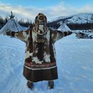 Sibír, zima, Rusko, sneh mráz