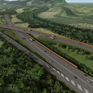 Vizualizácia zámeru D1 úsek Turany - Hubová