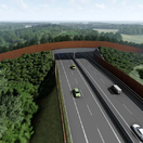 Vizualizácia zámeru D1 úsek Turany - Hubová