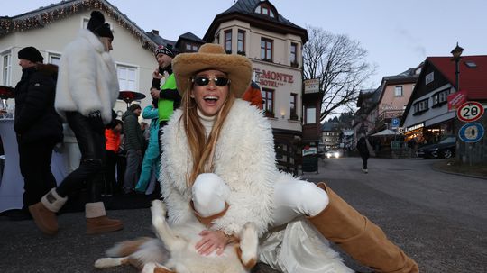 Slovenská modelka Andrea Verešová na otvorení...