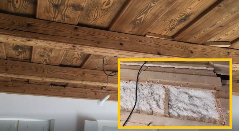 Izolácia trámového stropu v staršom dome...