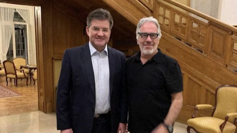 Miroslav Lajčák a Jeffrey Epstein