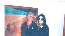 Na nedatovanej snímke Jeffrey Epstein a Michael...