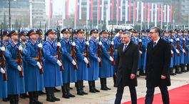 Na snímke zľava prezident Slovenskej republiky...