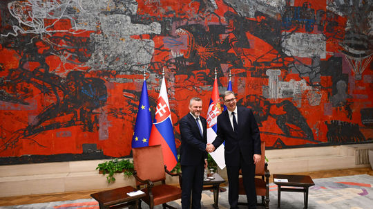 Na snímke zľava prezident Slovenskej republiky...