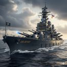 USS Defiant triedy Trump - obrázok vytvorený AI