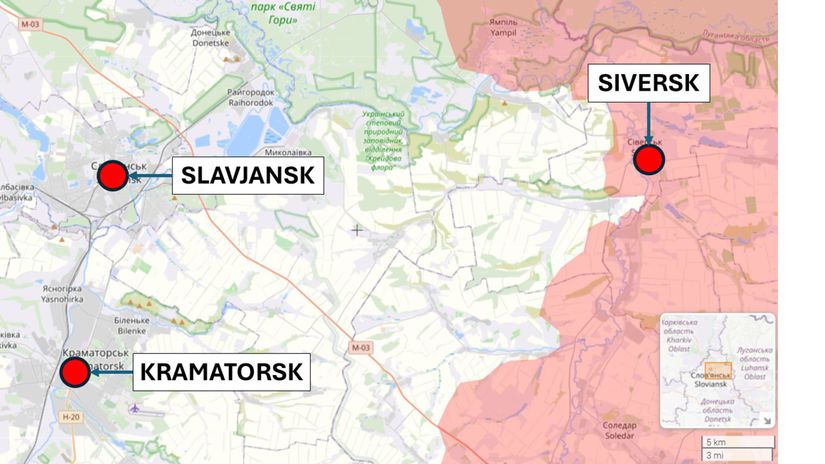 Siversk, Ukrajina 23. decembra 2025 podľa...