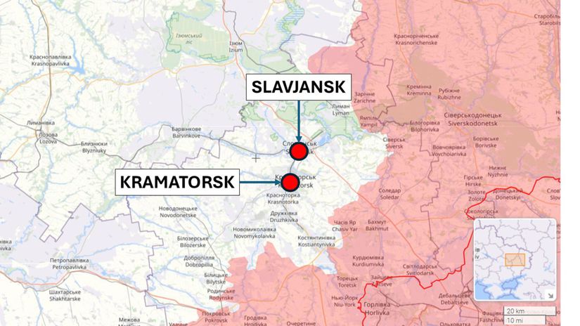 Kramatorsk a Slavjansk, Ukrajina 25. decembra...