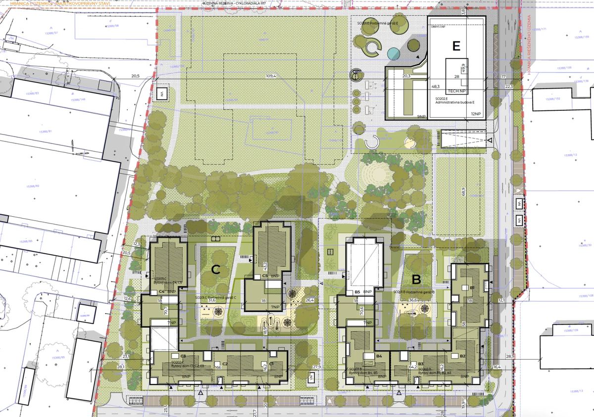 Nákres prvej etapy projektu Mlynárka na...