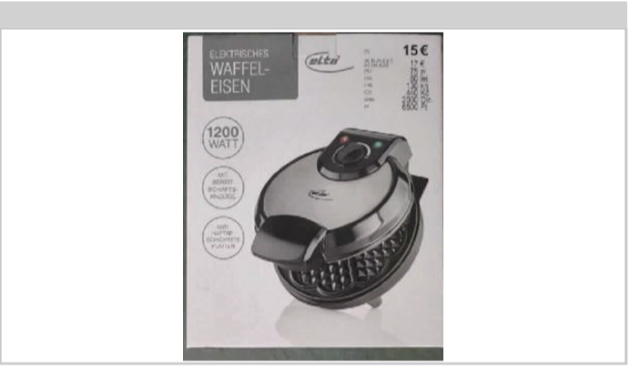 Stiahnutie vafľovača z TEDi