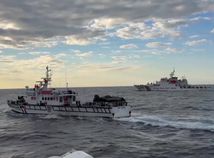 Čínske lode okolo Taiwanu