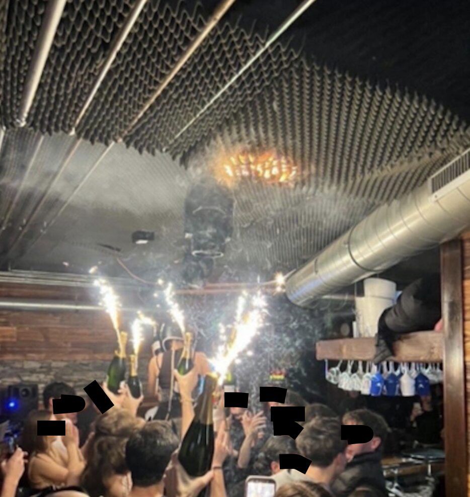 Crans-Montana, bar Le Constellation, požiar v bare