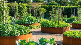 corten, zvýšený záhon, vyvýšený záhon, 2662512661