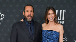 Herec Adam Sandler a jeho manželka Jackie Sandler.