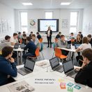 Mediálna výchova - obrázok vytvorený AI