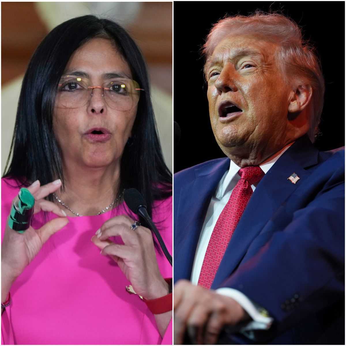 Delcy Rodríguezová, Donald Trump