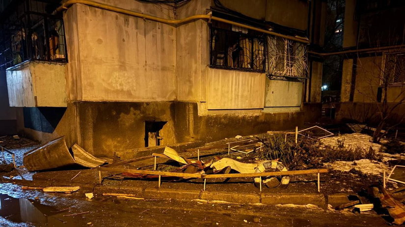 Dnipro po ruskom útoku 7. januára 2026