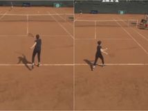 Hanba a absolútny bizár na kurte. Neschopná...