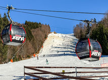 Jasná lyžiari vlek lanovka