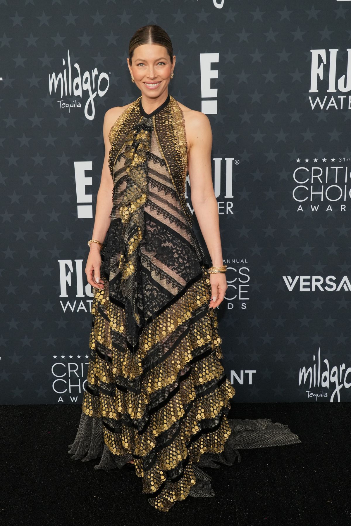 Jessica Biel v kreácii Lanvin