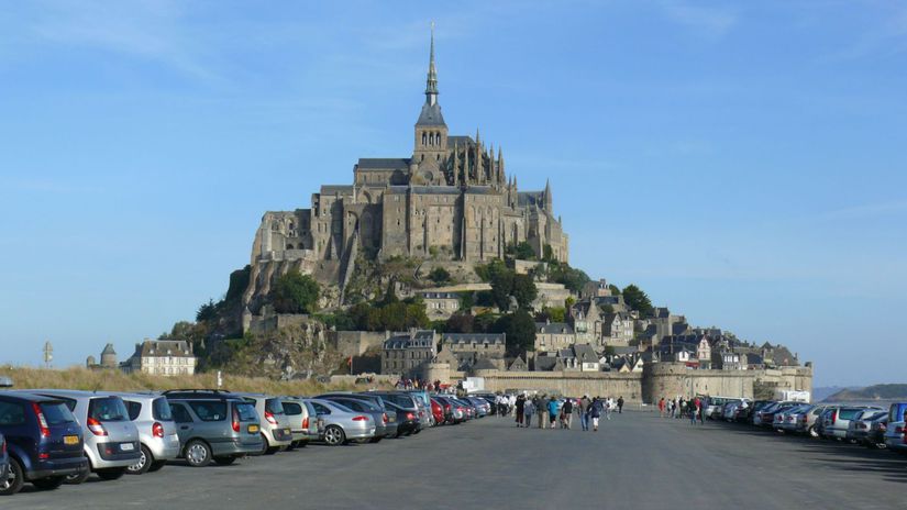 Mont St. Michel, Francúzsko.