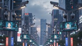 Pouličné kamery - obrázok vytvorený AI