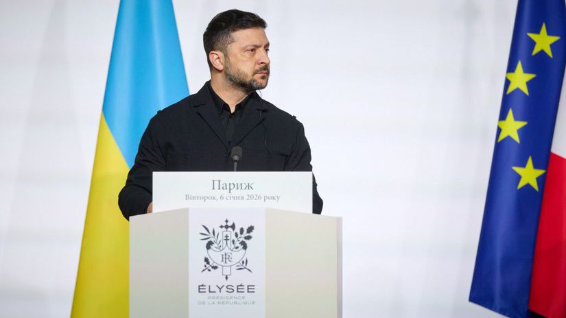 Ukrajinský prezident Volodymyr Zelenskyj v...
