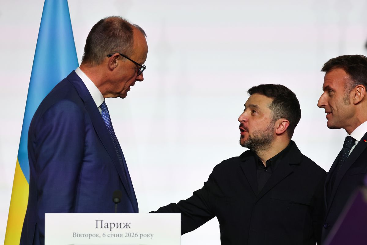 vojna na Ukrajine, Zelenskyj, Merz, Macron
