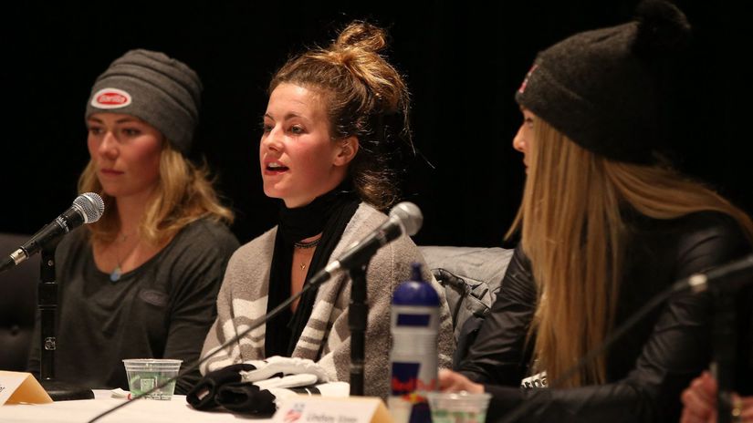Mikaela Shiffrinová, Resi Stieglerová, Lindsey...