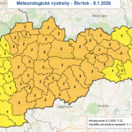 Teploty klesnú na -24 °C  niekde až na -27 °C . Slovensko čaká mrazivé peklo.  SHMÚ vydal výstrahy 2. stupňa