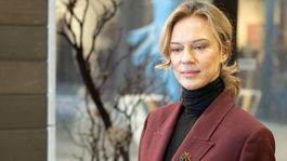 Herečka Antónia Lišková na návšteve Bratislavy...