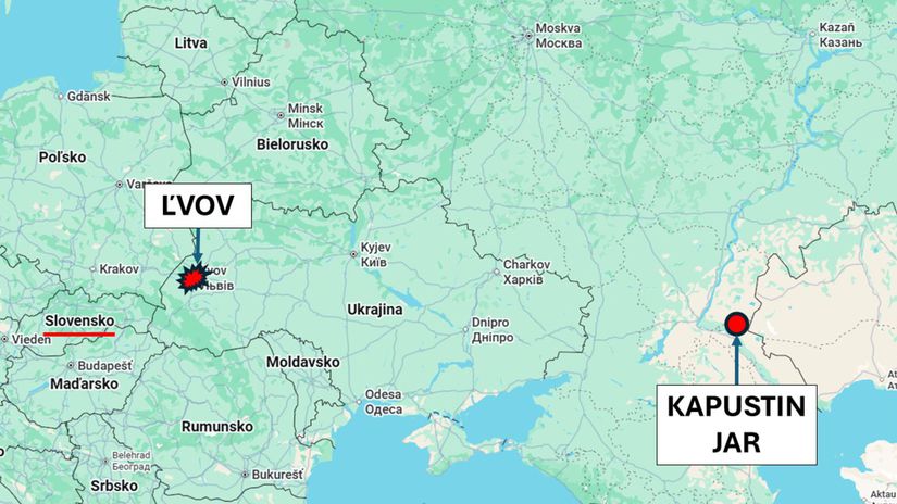 Ruský útok na ukrajinskú Ľvovskú oblasť v noci...