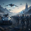 Európska armáda budúcnosti - obrázok vytvorený AI