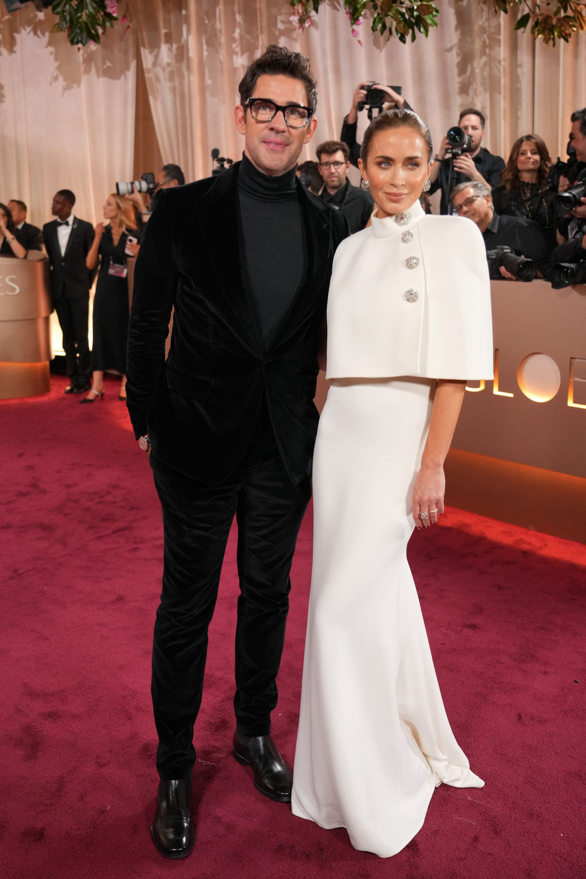 Herec John Krasinski a jeho manželka Emily...